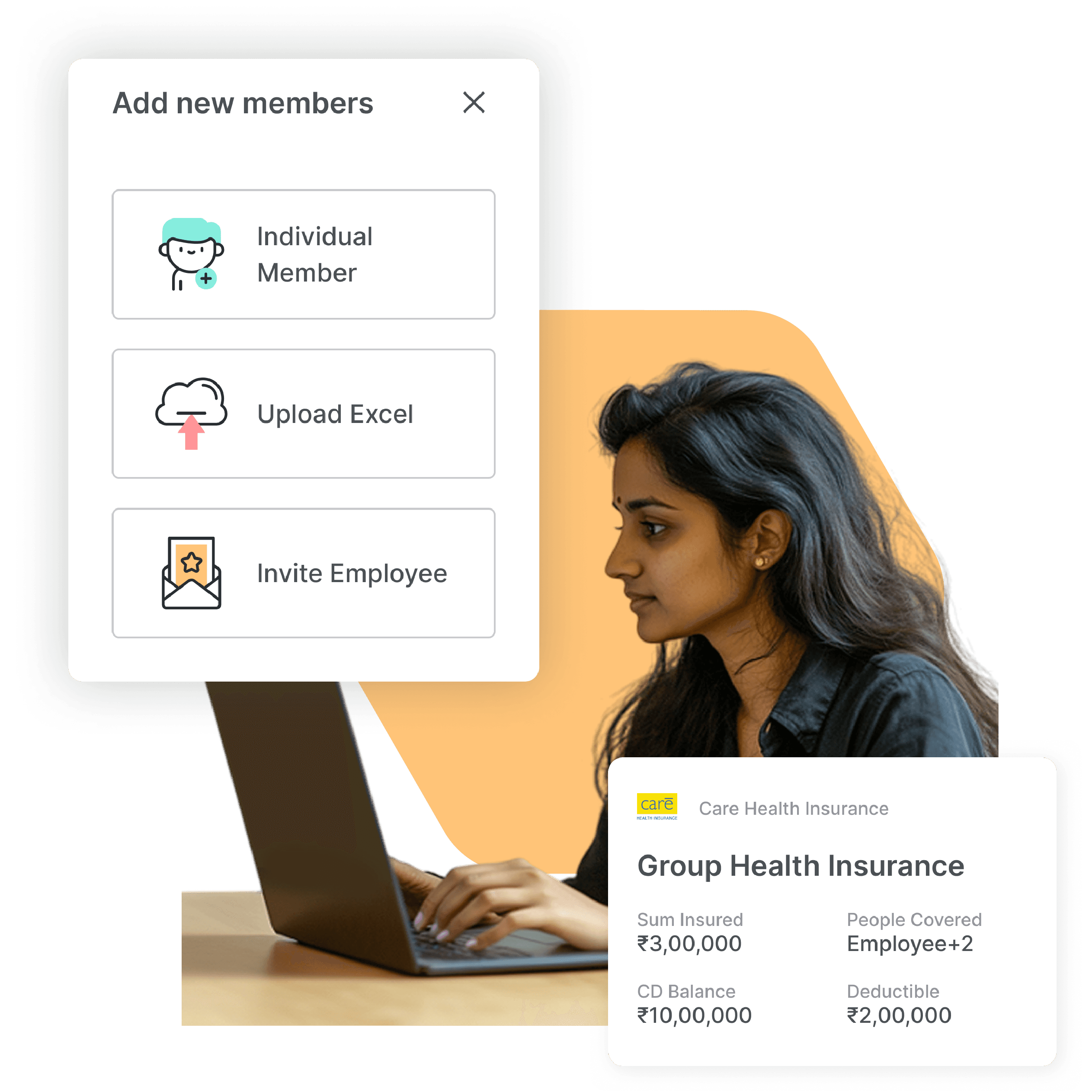 Add employees and family members from the Healthysure dashboard