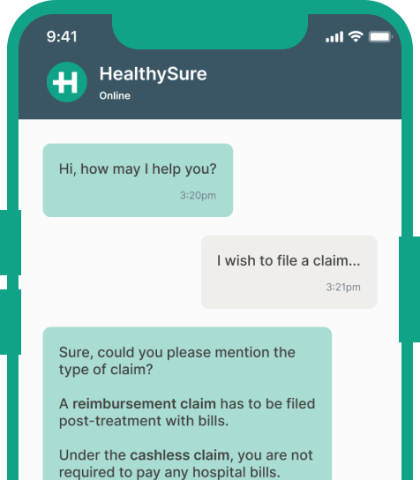 Claim management with Healthysure
